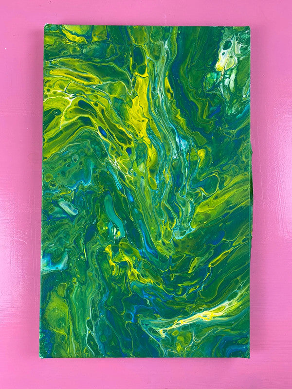 Fluido verde e giallo