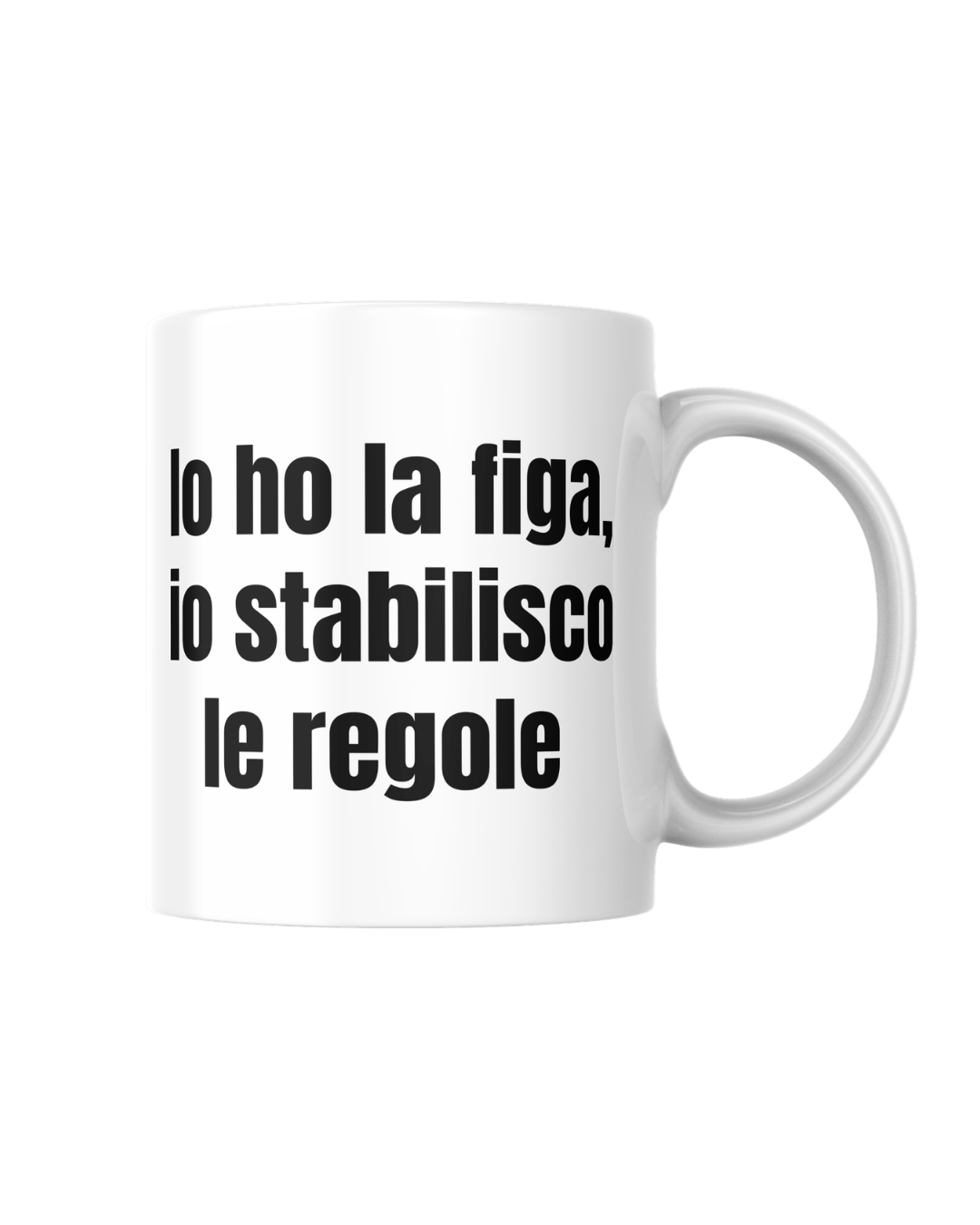 Tazza per stabilire le regole