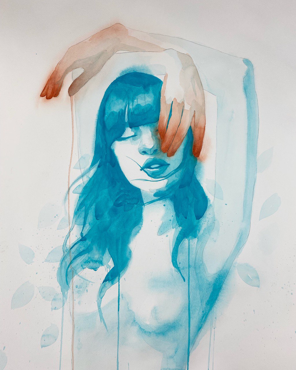 Rame e ferro, acquerello originale.