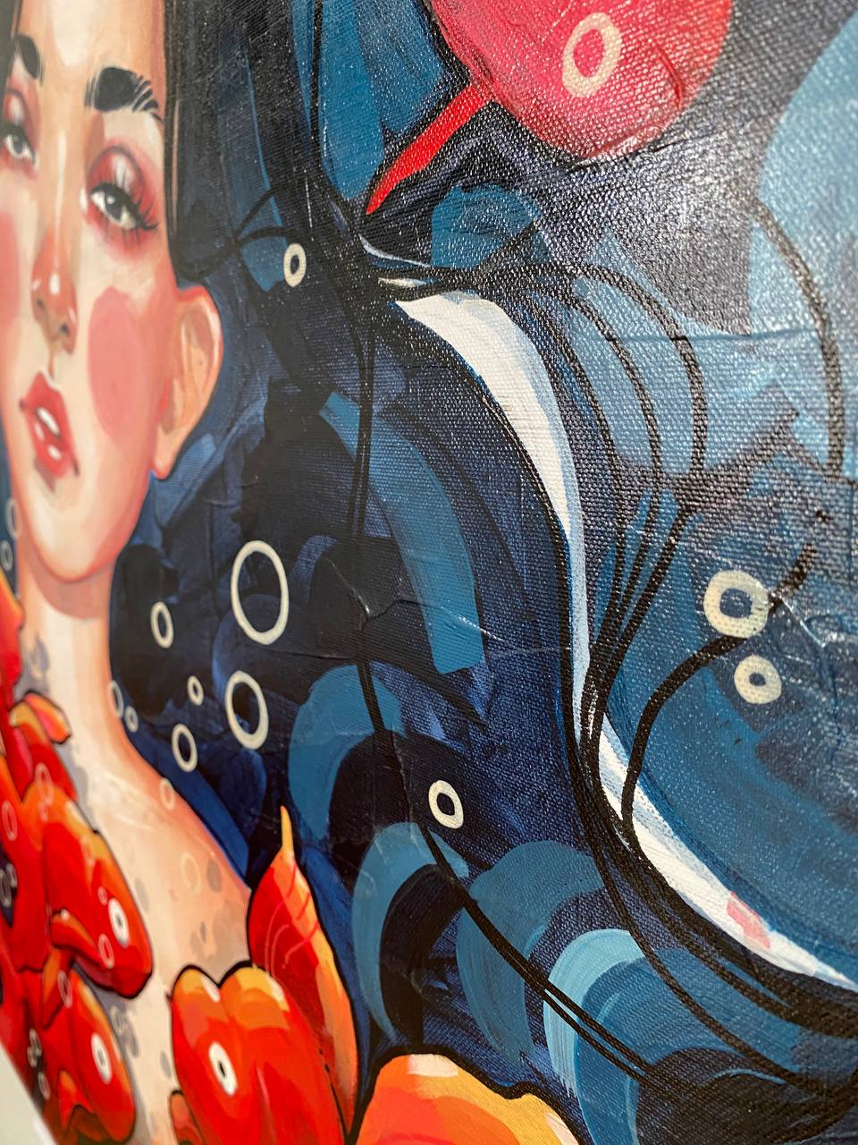 Hatmehit, acrilico su tela 80x120cm