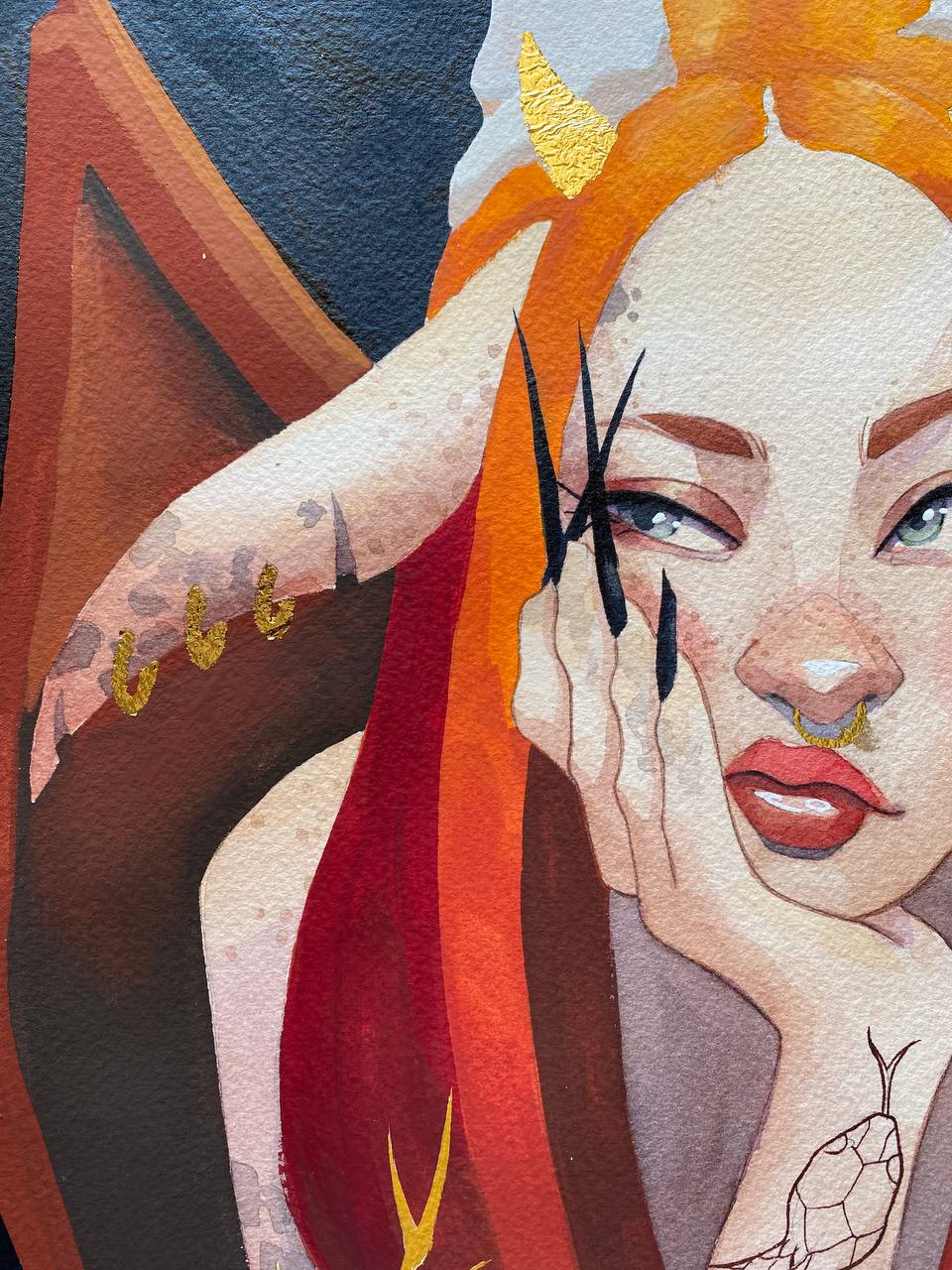 Nefti, dipinto originale.