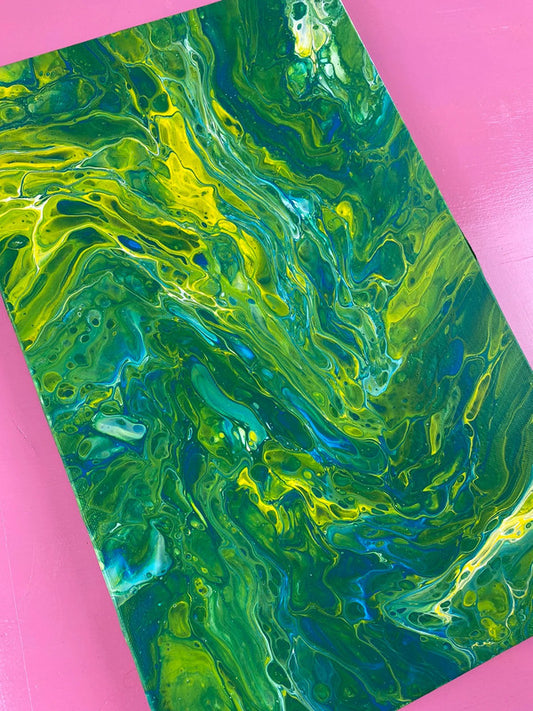 Fluido verde e giallo