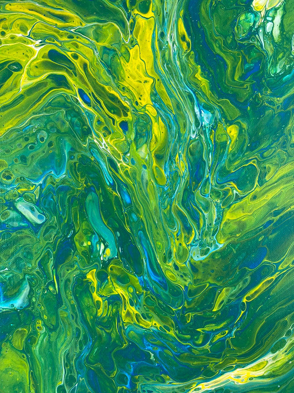 Fluido verde e giallo