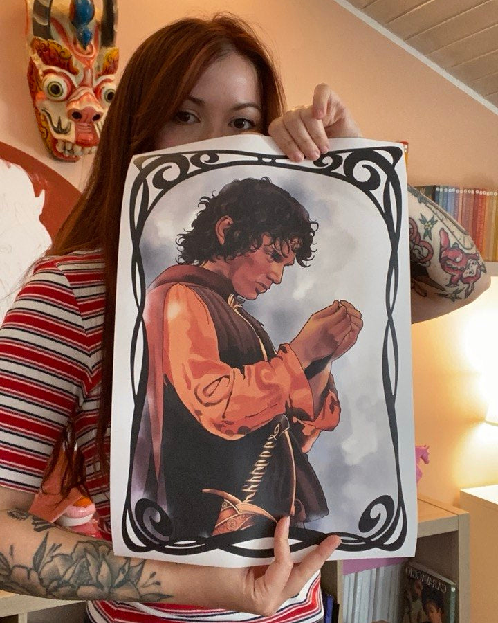 Formato grande stampa frodo scaloppinee signore degli anelli 