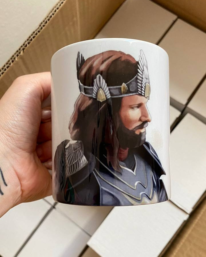 Tazza Aragorn and Arwen