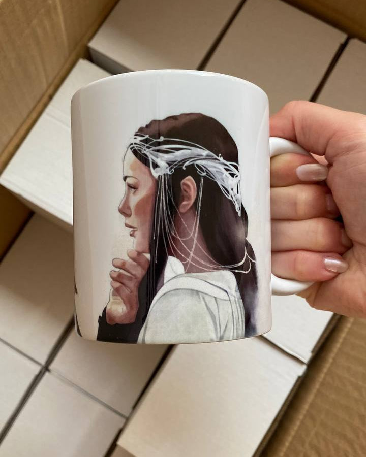 Tazza Aragorn and Arwen