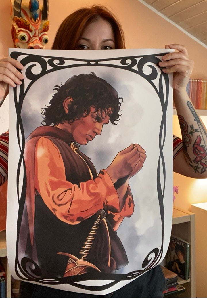 formato poster frodo signore degli anelli scaloppinee 