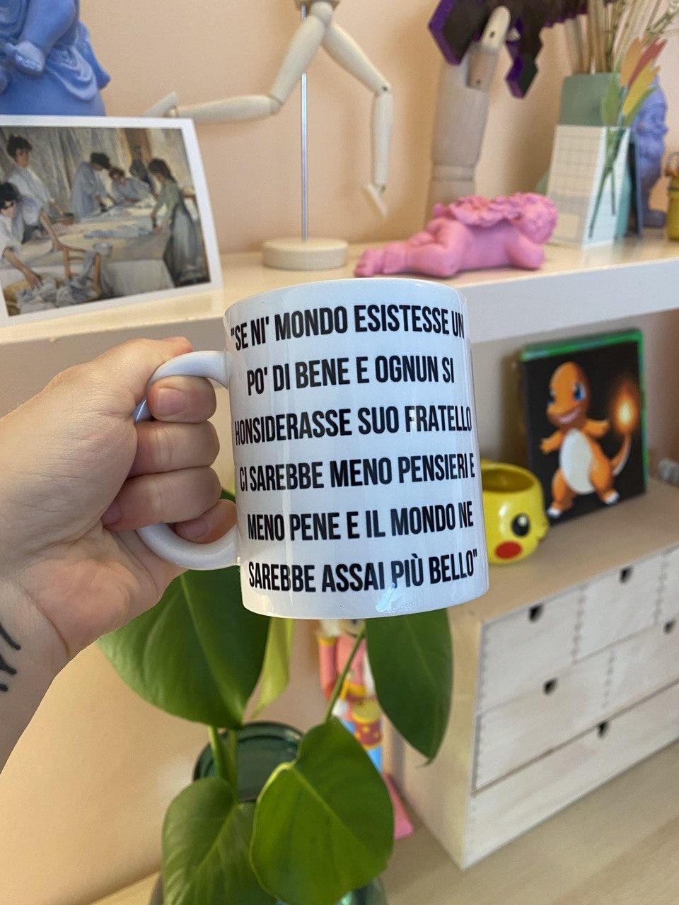 Tazza poesia sul mondo