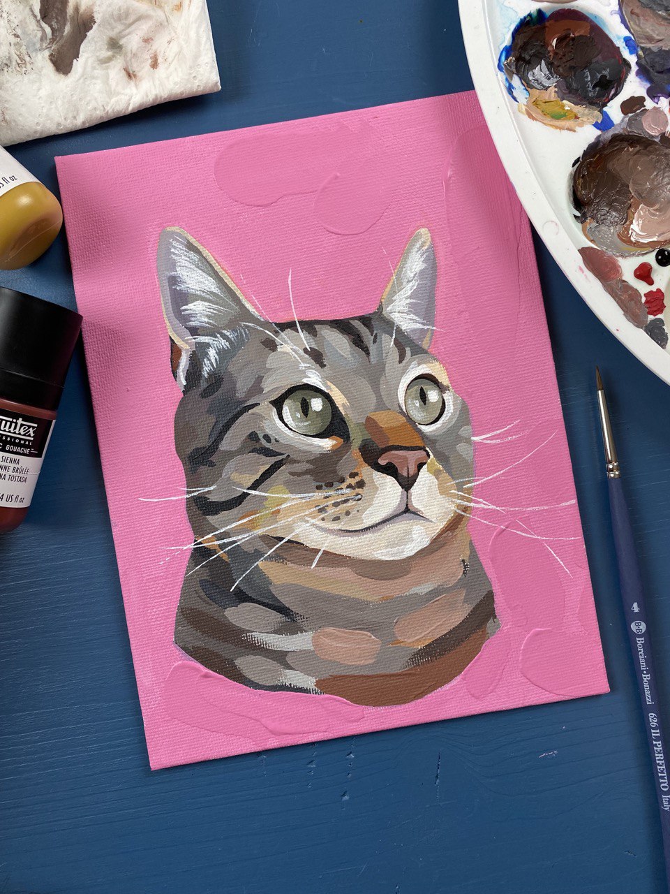 Animale ad acrilico su commissione