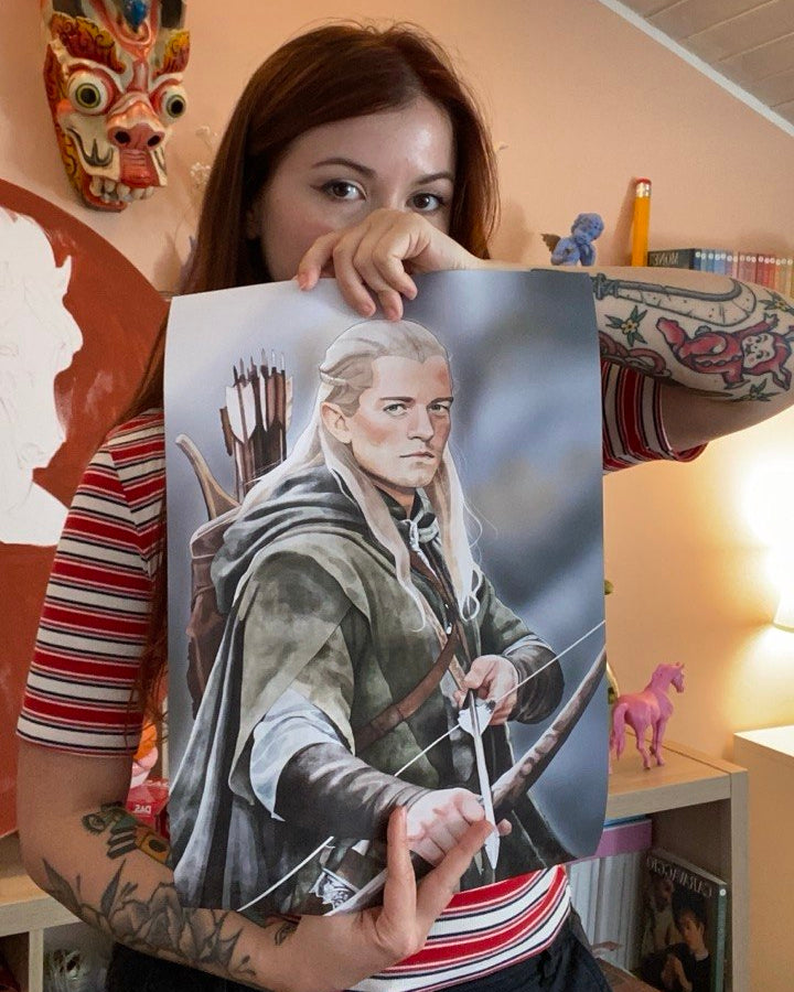 stampa formato grande Legolas signore degli anelli scaloppinee