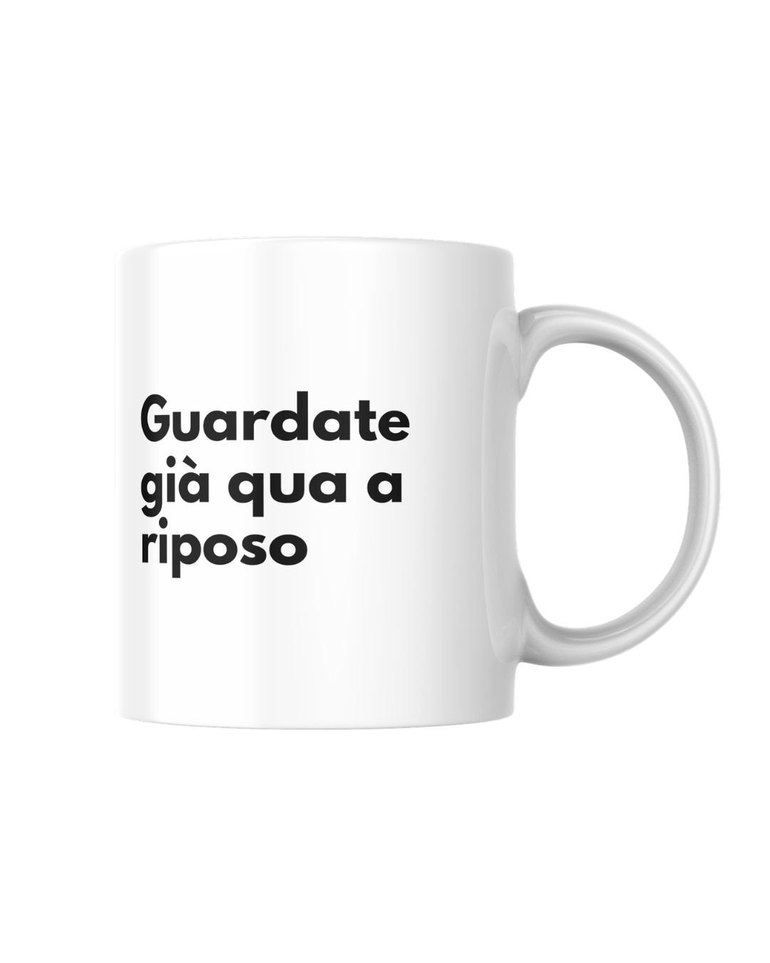 tazza guarda qua a riposo scaloppinee