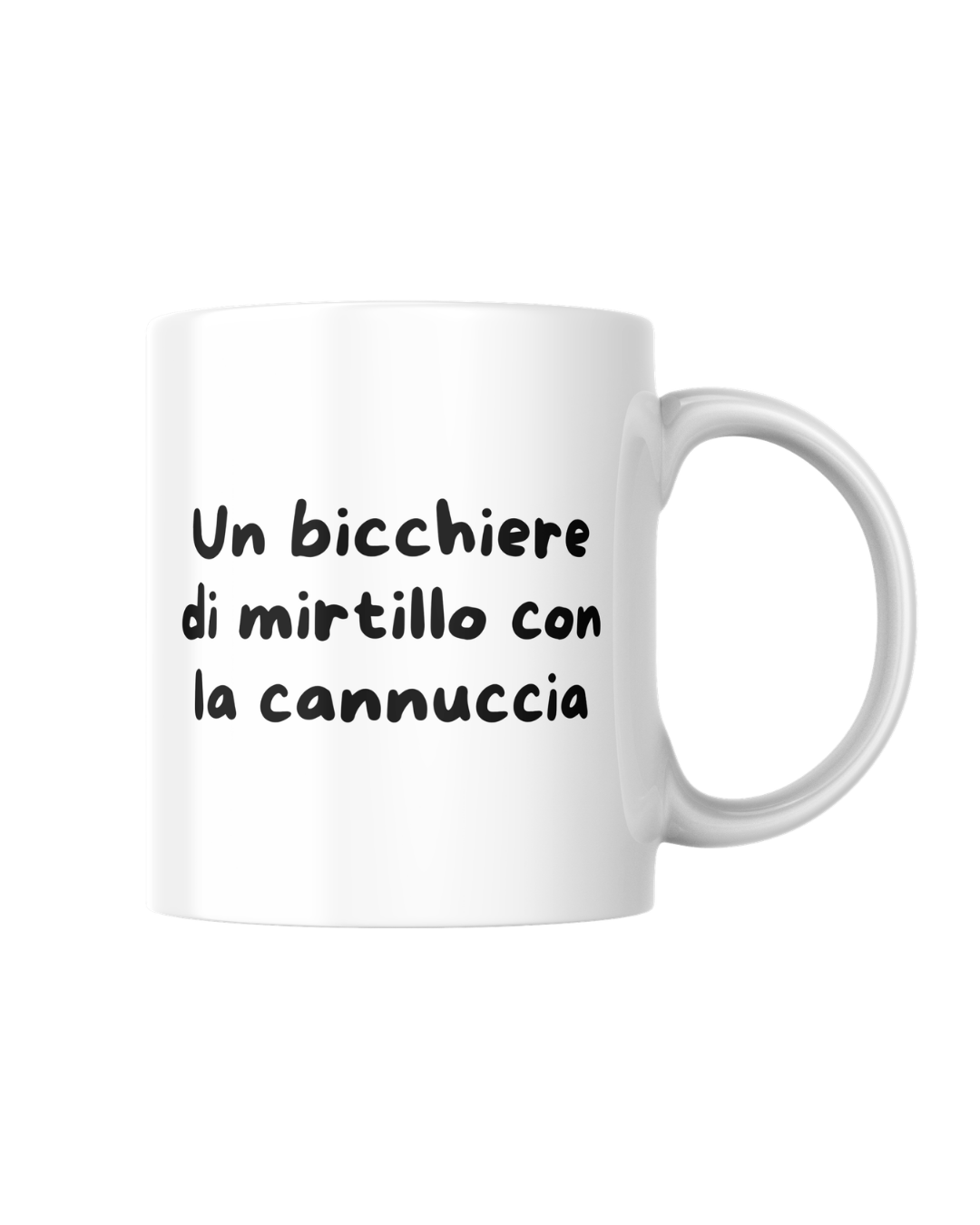 tazza un bicchiere di mirtillo con la cannuccia