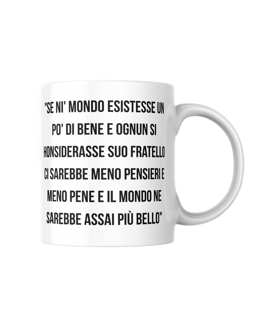 Tazza poesia sul mondo