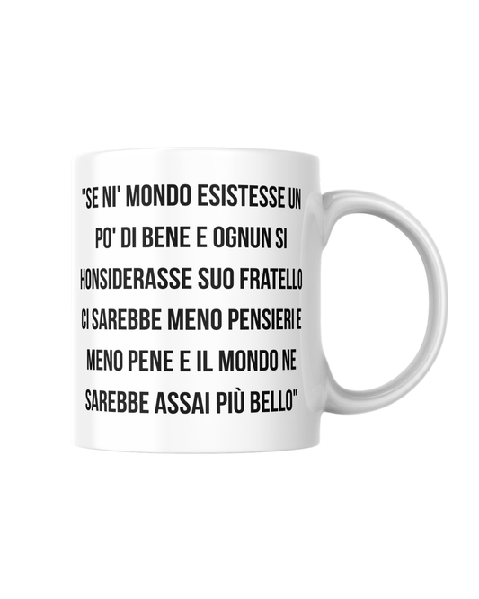 Tazza poesia sul mondo