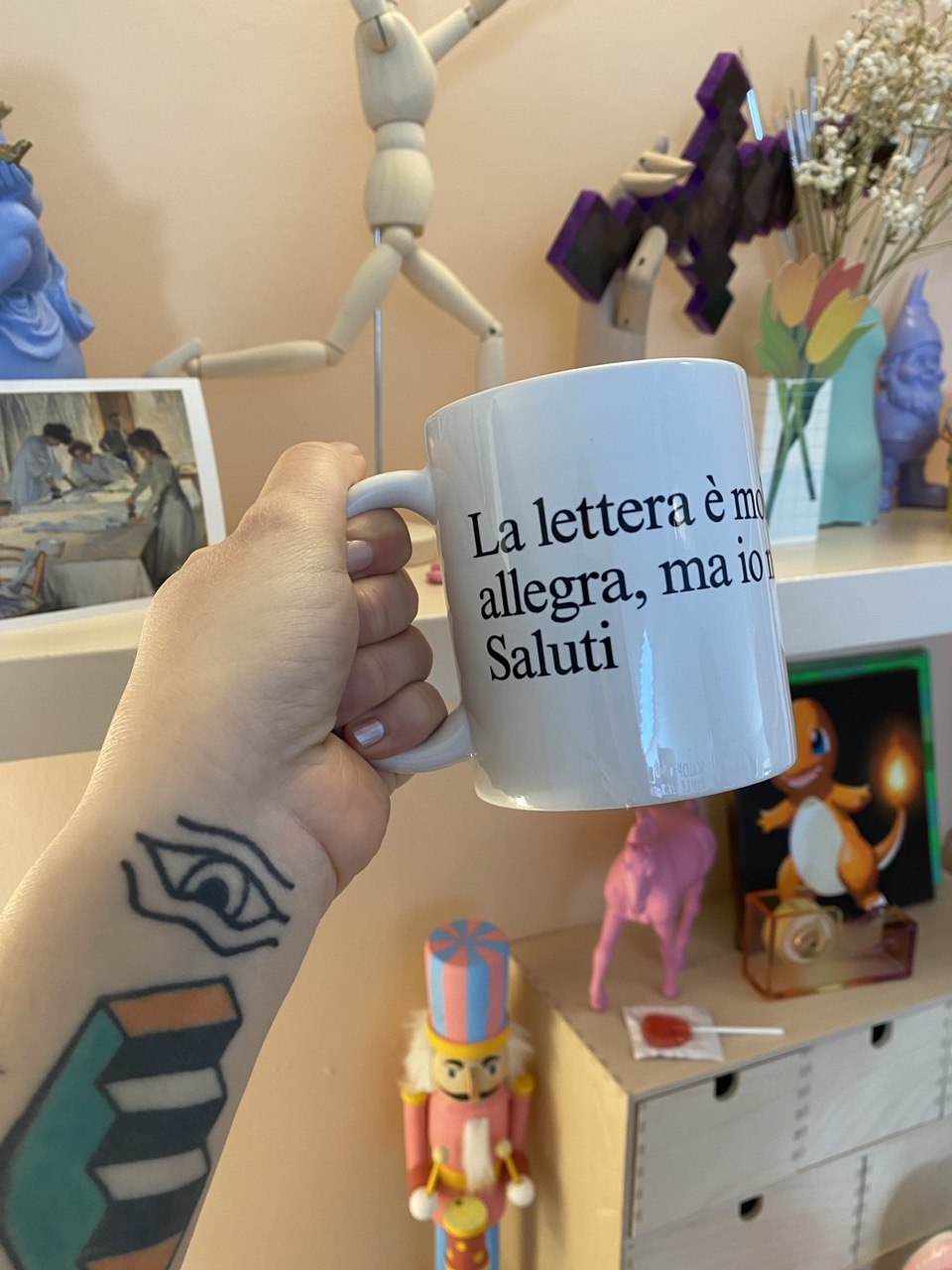 Tazza allegra ma io no