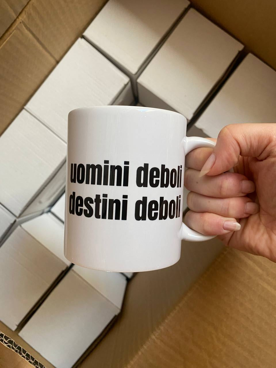 tazza uomini deboli destini deboli spalletti scaloppinee